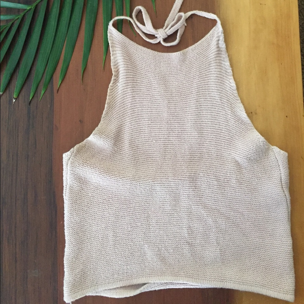 Halter top sweater